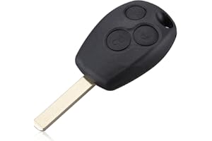 Kelay R-enault Clio Key Case Cover Replacement 3 Button For R-enault Clio Twingo Scenic Modus Kangoo Dacia Laguna Megane Logan Espace Remote Control Key Fob - Uncut Blade