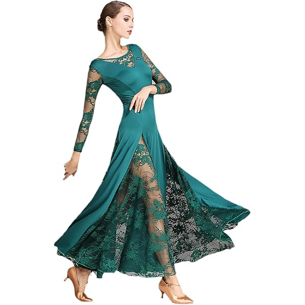 CISMARK Elegante gonna da ballo latino per festa di danza lunga da
