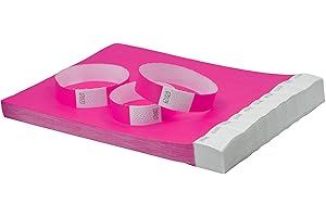 Avery España TYVPK-50 Pulseras de identificación de papel Tyvek® resistentes al desgarro - rosa neón - 500 piezas