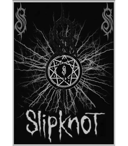 Heart Rock Licensed Slipknot Flag - Oxidised, Fabric