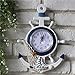 Produktbild MoMo Blaue und weiße Rudersteuermannanker der Mittelmeerart kreativer elektronischer Uhrenuhr-Navigationsuhr der Pers5onlichkeitwanduhr,Abschnitt,Einheitsgröße