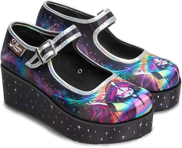 Hot Chocolate Design Chocolaticas Funky Canvas Women's Mary Jane Flat Shoes - 1