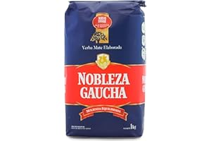 YERBOX 🌿 Yerba Mate Tè Nobleza Gaucha Tradizionale 1 kg + Campione Regalo (40g): 🧉Ricco di antiossidanti e vitamine, accelera il metabolismo, senza zucchero | Argentina 🇦🇷