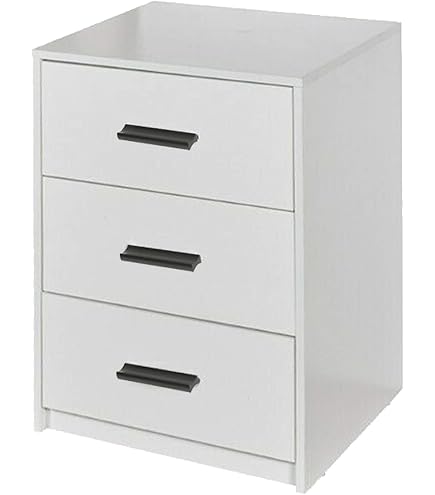 Armadio A 2 Cassetti URBNLIVING In Legno Di Quercia, Per Camera Da Letto, Con Guide E Maniglie In Metallo