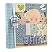 Arpan 200 Sheets Baby Photo Album for 6x4 Photos with Baby Boy Blue Memo Slip – Perfect Gifting Album for Friends & Family with CD/DVD Pocket