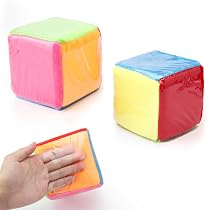 Große Taschenwürfel Aus Weichem Schaumstoff – Bunt, 10 Cm, Ideal Für Schule & Lernspiele