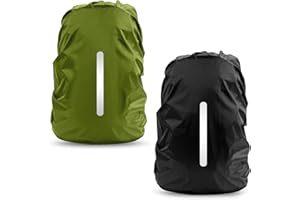 LAMA Parapioggia per Zaino, 2 Pacchi Impermeabile Outdoor Zaino Parapioggia Reflective Copri Zaino per Pioggia/Anti Polvere/Antifurto/Bicycling/Escursionismo/Campeggio/In Viaggio/Outdoor Attività