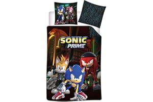 AYMAX Parure de Lit Sonic Prime, Housse de Couette 140x200 cm + Taie d'oreiller 63x63 cm, 100% Microfibre