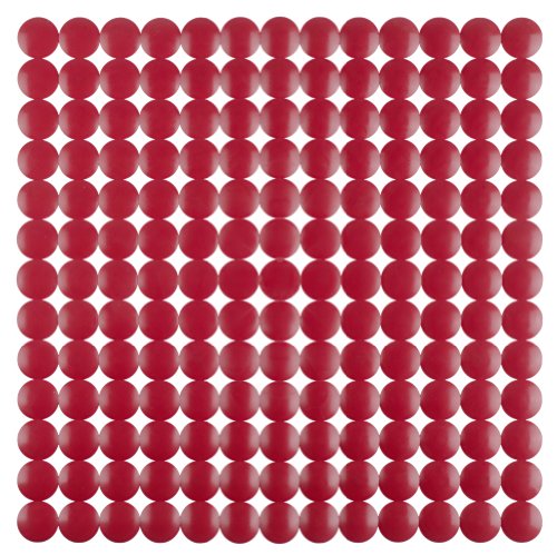 WENKO 2003040100 Spülbeckeneinlage Domino Rot, Kunststoff, Rot
