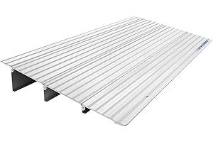 LIEKUMM Rampa per Sedia a Rotelle, 86,5L x 37W x 7,5H cm Rampa per Disabili, fino a 360 kg Scivolo per Disabili Scalino, Rampa per Disabili per Sedia a Rotelle, scooter