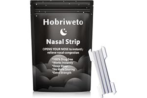 HOBRIWETO Nasenpflaster, 30 Stück Transparente Nasenstrips - Nasenstreifen zur Sofortigen Linderung von Verstopfter Nase, Allergien, Rückstandlos Entfernbares Nasenstrips für Einfacheres Atmen beim Schlafen