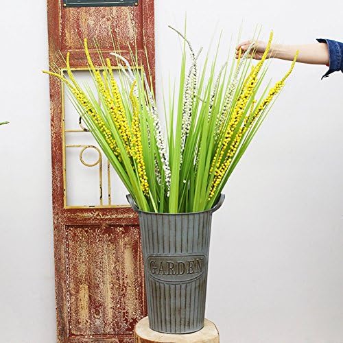 Vintage small bucket pot simulation plant flower bucket living room decoration bouquet set-A