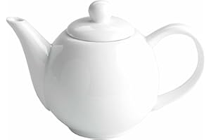 BAR@DRINKSTUFF Viego Valle Moonlight Ceramic Tea Pot White 13oz/370ml, B1294, Single
