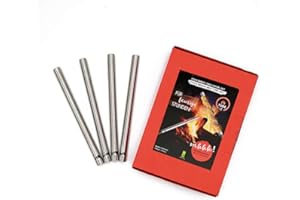 TAKE 2 GERMANY Take2 Tube-IT Stockbrot-Grillrohr Set aus Edelstahl hergestellt, 4er- Set, Produktmaße: D: 13 mm, L 200 mm, Gewicht 35 g, 20164