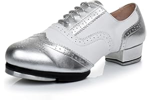 LUMINESCENTDREAM Femme Homme Chaussures de Claquettes Danse Garçons Filles Chaussures de Claquettes Danse Chaussures de Claquettes Respirantes et Creuses Chaussures Danse Mixte Adulte,pour débutante