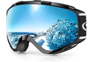 Findway Gafas de Esquí, Máscara Gafas Esqui Snowboard Nieve Espejo para Hombre Mujer Adultos Juventud Jóvenes OTG Compatible con Casco,Anti Niebla 100% Protección UV Gafas de Ventisca