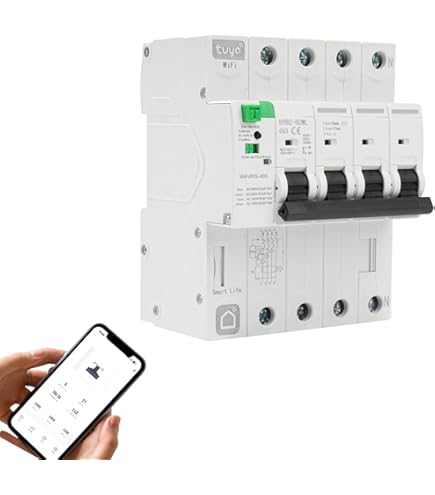 FI Brytare 63 A 30 Ma Wlan Automatsäkring Tuya/Smart Life App Recovery Reclosing Smart Circuit Breaker återställbart Läckageskydd Läckage över Underspänningsskydd - View #7