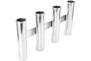 CERSALT Supporto per Canna da Pesca, portacanna per Barca lucidato, Durevole per Barche Marine Yacht