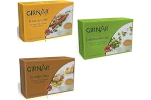 GNR GIRNAR Instant Tea PREMIX ELAICHI,Ginger & Masala Combo Pack of 3