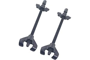 GIVIHGETI 2 Stück Auto Federspanner Krallen 380 mm, Universal 38 cm Spannweite Federspanner Stoßdämpfer Set, PKW Werkzeug für KFZ PKW-Bereich Tieferlegung Stossdämpfer Montagespanner