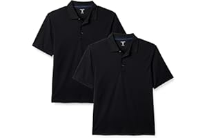 Amazon Essentials Men's Golf Polo Shirt, Moisture-Wicking Quick Dry, Short Sleeve