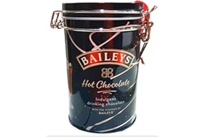 SYNC'T Baileys Indulgent Drinking Chocolate Infused with Irish Cream Hot Chocolate Tin - 200g | Great Gift for Valentine, Mother's Day and More