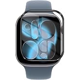 Forzacase Apple Watch 11 46mm ile uyumlu &Ccedil;er&ccedil;eveli Tam Kaplayan 3D Pet Ekran Koruyucu Film - FC016