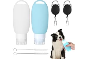 Qiimenguer 2 Stück 90ml Futtertube zum Befüllen Hund, Futterdummy Hunde,Die Leeren Tuben Zum Befüllen Sind Wiederverwendbar und Einfach Zu Reinigen (Transparent + Grün)