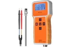 LYCEBELL Battery Internal Resistance Tester, Voltage Resistance Meter 1uΩ~200Ω 0~±100VDC Range Portable Voltage Resistance Checker with Probe, Battery Analyzer for Lead-acid, Ni-CD, Li-Fe RC3563 Lithium Batter