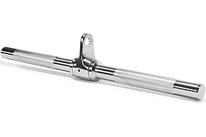 Yes4All LAT Cable Attachment - Tricep Press Down With Diamond Knurl Handle, Rotating Straight Bar, Single D Handle and V Bar - Supports up to 400 kg