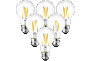 BHMAOYN 12V 24V E27 LED-lampor 6W lågspänningslampor AC/DC12-24V antik retro E27 LED-lampor 60W ekvivalent, varmvit 2700K för