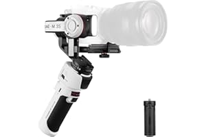 ZHIYUN Crane M3S [Official] Gimbal Stabilisator für Kamera, 1000Lux Videoleuchte/Bluetooth/1.22" Bildschirm, Leichtgewicht 3-Achsen Stabilizer für DSLR- und Spiegellose Smartphone/Action Cam, 705g