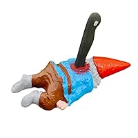 SSLLH Gartenzwerg,Lustig Gartenfiguren Dekoration,Aufgespießter wandelnder Toter,Zombie Enthusiast Sammlerfigur…