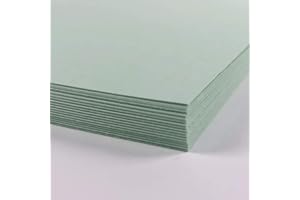 BCREATIVETOLEARN Papel de color verde natural, tamaño A5, 50 hojas, 160 g/m², tamaño A5, para impresora y fotocopiadora, hojas de tarjetas de colores