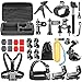 Produktbild Neewer 25-in-1-Action-Kamera-Zubehörsatz für GoPro Hero 6 5 4 3+ 3 2 1 Hero Session 5 Black AKASO EK7000 Apeman SJ4000 5000 6000 DBPOWER AKASO VicTsing WiMiUS Rollei QUMOX Lightdow Campark und mehr
