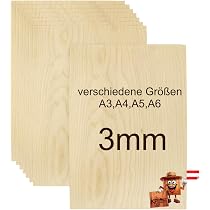 AtHaus® Disco in Compensato | 100 mm | Spessore 6 mm | 1 Pezzo | Taglio Circolare Perfetto per Laser | Pannello in Legno Grezzo | Sagoma Intagliata
