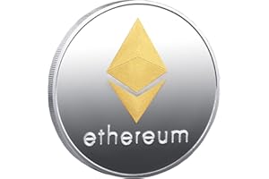 QUEAMBLER Ethereum Moneta Commemorative ETH Moneta, Crypto Blockchain Fisica per l'archiviazione sicura di Crypto Crypto Offline Ethereum