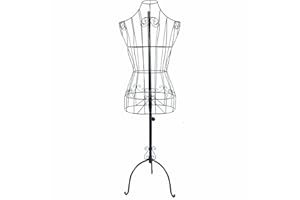 awolsrgiop Metall Schneiderpuppe, Eisendraht Schaufensterpuppe Dekobüste Schneiderpuppe Damenbüste Kleiderständer, Kleiderpuppe Schaufensterpuppe weiblich Damenbüste Kleiderständer