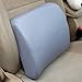 THG High Resilient Memory Foam Gray Seat Back Pain Support Cushion Car Office Chair Lumbar Lower Ache Pillow Pad