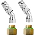 BMIROAMDFE Adjustable Sprayer Nozzle Tips 2 Sets High Pressure Misting Spray Nozzle 1.5mm Aperture
