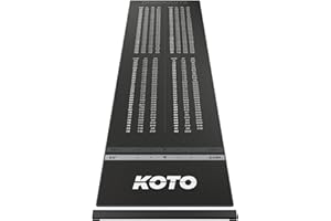 ‎KOTO DARTS KOTO - Dartteppich Mit Abwurflinie Checkout 285 x 80 cm, Dartmatte, Score Indikator, rutschfeste Dartmatte