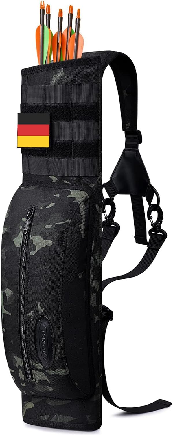 G4Free Tiro con Arco Deluxe Lienzo Espalda Flecha Carcaj Caza Objetivo Flecha Carcaj