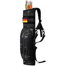 Carquois De Tir à L'arc En Tissu Oxford – Sac Bandoulière Réglable, Avec Plaque PVC Et Sangles Tactiques