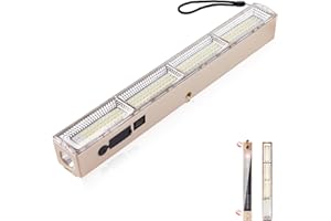 ELEGANTED Lampe de camping magnétique Lumière de tente extérieure 4000mAh USB Rechargeable Accessoires de camping Portable Baladeuse LED pour Garage Camping, l'éclairage de Travail, Pêche