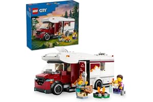 LEGO City Holiday Adventure Camper Van 60454 | Camper Van Toy, 3 Minifigures & Accessories, Building Set, Gift for 6+ Year Old Boys & Girls, 385 Pieces