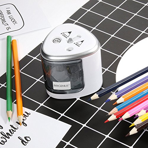 Automatischer Elektrischer Anspitzer, Batterieleistung Spitzmaschine 2 Verschieden Große Löcher 6-8 mm oder 9-12 mm für Standard und Jumbo Stifte - 9