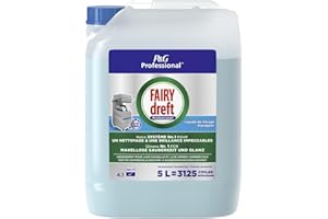 PROCTER & GAMBLE Fairy Professional Liquide de rinçage pour lave-vaisselle, formule professionnelle pour une utilisation dans les cuisines commerciales 5 l