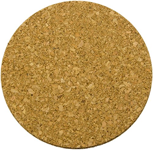 3 Stück runde Korkuntersetzer # je Ø 19 cm # 1 cm hoch # Made in EU # bestens geeignet als Topfuntersetzer, zum Basteln usw. # Untersetzer aus Kork - 2