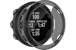 Disscool PC pokrowiec do Garmin Swim 2, miękki pokrowiec ochronny na PC pokrowiec skóra do Garmin Swim 2 i Garmin Forerunner 45 (TPU czarny)