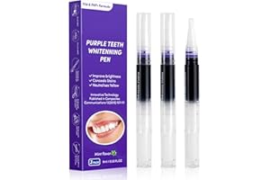 ZYNXEL Zahnaufhellung Bleaching Stift, Zähne Aufhellen, Bleaching Zähne, Purple Teeth Whitening Pen, Zahnaufhellung Bleaching Pen Schnelles Entfernen Aller Flecken, Zahnbleaching (3 Stück)